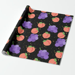 Pfirsich, Pfirsichmuster Geschenkpapier