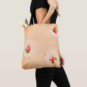 Pfirsich-Posies Tasche (Von Nahem)