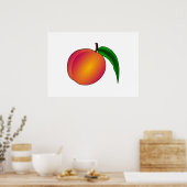Pfirsich Poster (Küche)