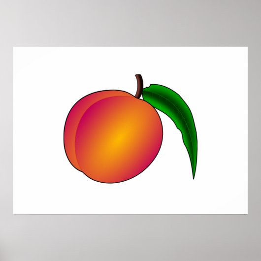 Pfirsich Poster (Vorne)