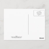 Pfirsich Postkarte (Rückseite)