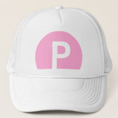 Pfirsich-Prinzessin Mario Style Hat 2 Truckerkappe (Vorderseite)