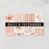 Pfirsich-Quilt-Patchwork-Handmade-Kleidung Visitenkarte (Vorderseite)