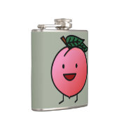 Pfirsich-rosa glücklicher lächelnder Entwurf Bro Flachmann (Rechts)