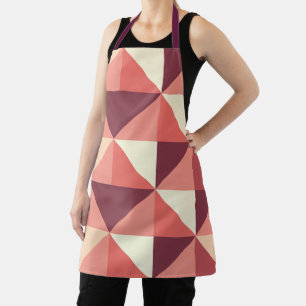 Pfirsich Rosa Lila Dreieck Geometrisch Schürze