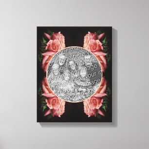 Pfirsich-Rosa-Vintage - Erstelle Dein eigenes Foto Leinwanddruck