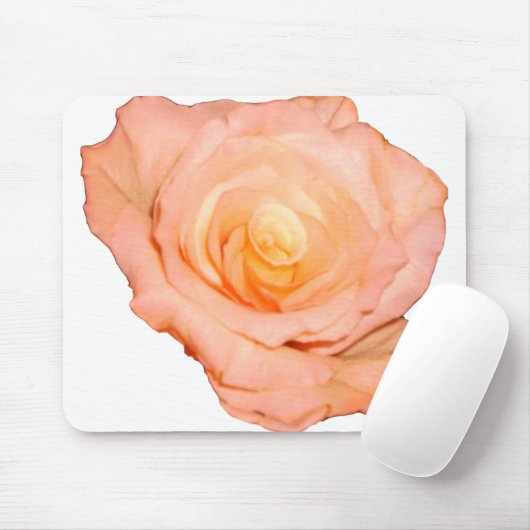 Pfirsich-Rose Mousepad (Mit Mouse)