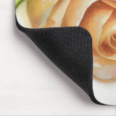 Pfirsich-Rosen-Blumen-Kunst-Mauspad Mousepad (Ecke)