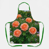 Pfirsich-Rosen-Schürze Schürze (Vorderseite)