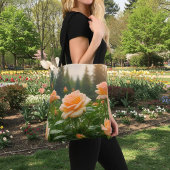 Pfirsich-Rosen-Tasche Tasche