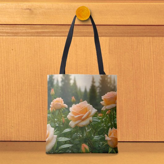 Pfirsich-Rosen-Tasche Tasche