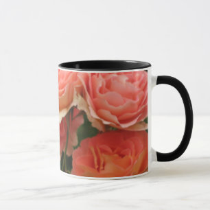 Pfirsich-Rosen-Tasse Tasse