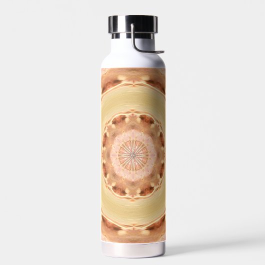 Pfirsich-Rosetten-Wasserflasche Trinkflasche (Links)