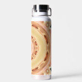 Pfirsich-Rosetten-Wasserflasche Trinkflasche (Rückseite)