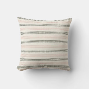 Pfirsich Salbei Modern Minimalist Streifen Boho  Kissen