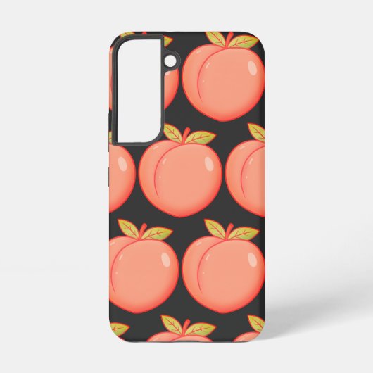 Pfirsich Samsung Galaxy iPhone Hülle (Rückseite)
