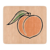 Pfirsich Schneidebrett (Vorderseite)