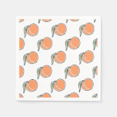 Pfirsich Serviette (Vorderseite)