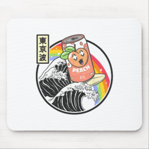 Pfirsich-Soda-Surfen Kanagawa-Welle Japan Anime Va Mousepad