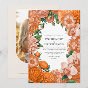 Pfirsich-Sorbet, Canteloupe-Blush und Apricot-Glow Einladung