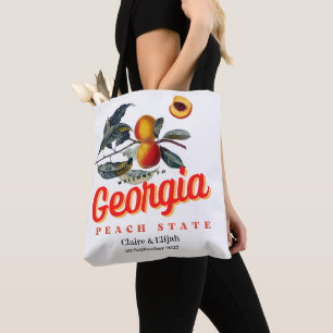 Pfirsich-Staat Georgia Hochzeitstasche Tasche