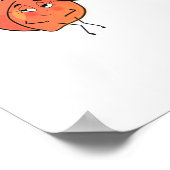 Pfirsich, süße Wangen, fruchtiges Thema Poster (Ecke)