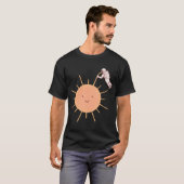 Pfirsich Tag T-Shirt (Vorne ganz)