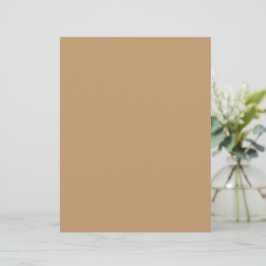 Pfirsich-Tan-Farbbblock | Sanfte Hochzeitsgestaltu Briefbogen