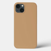 Pfirsich-Tan-Farbbblock | Sanfte Hochzeitsgestaltu Case-Mate iPhone Hülle (Rückseite)