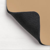 Pfirsich-Tan-Farbbblock | Sanfte Hochzeitsgestaltu Mousepad (Ecke)
