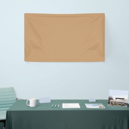 Pfirsich-Tan-Farblock | Sanfte Hochzeitsgestaltung Banner (Messeveranstaltung)