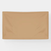 Pfirsich-Tan-Farblock | Sanfte Hochzeitsgestaltung Banner (Horizontal)