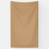 Pfirsich-Tan-Farblock | Sanfte Hochzeitsgestaltung Banner (Vertikal)