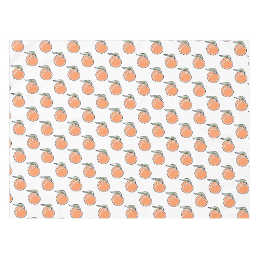 Pfirsich Tischdecke (Vorderseite (Horizontal))