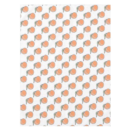 Pfirsich Tischdecke (Vorderseite)