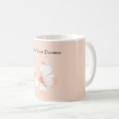 Pfirsich-Träume Schmetterling Kaffeetasse (VorderseiteRechts)
