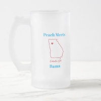 Pfirsich trifft Bama Frosted Mug