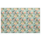 Pfirsich-Tropenfrucht-Muster Stoff (Fat Quarter (45,7 x 55,9 cm))
