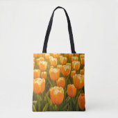 Pfirsich-Tulpen-Tasche Tasche (Vorderseite)