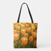 Pfirsich-Tulpen-Tasche Tasche (Rückseite)
