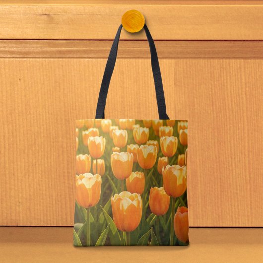 Pfirsich-Tulpen-Tasche Tasche