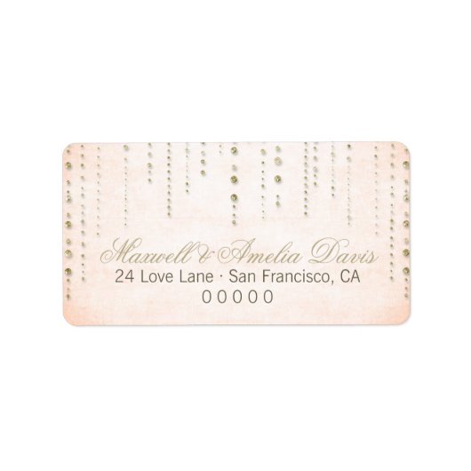 Pfirsich-u. Adressaufkleber (Vorne)