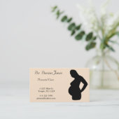 Pfirsich u. schwarzer Doktor Visitenkarte (Stehend Vorderseite)