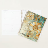 Pfirsich und Aquamariner, Abstrakter Blumengarten Planer (Anzeige)