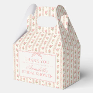 Pfirsich- und Beigefarbene Fancy Floral Hochzeitsd Geschenkschachtel