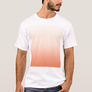 Pfirsich und Creme T-Shirt
