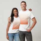 Pfirsich und Creme T-Shirt (Unisex)