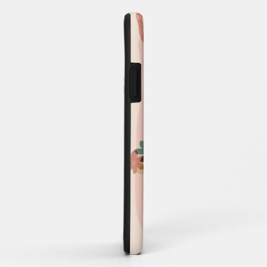 Pfirsich und grüne Ästhetik Case-Mate iPhone Hülle (Hinten/Rechts)