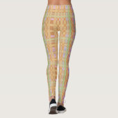 Pfirsich und Karierte Leggings (Rückseite)