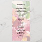 Pfirsich- und Karmesinrote Cattleya-Orchideen Programm (Rückseite)